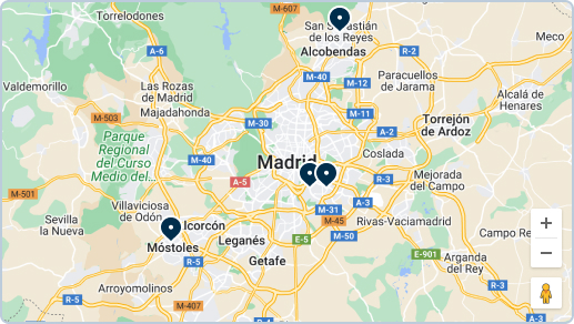 Mapa centros ITEP