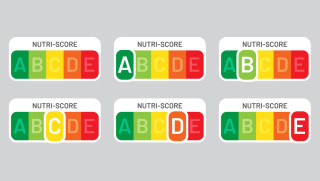 Conjunto de etiquetas de Nutriscore