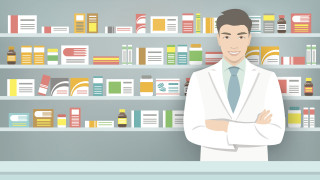 ilustración de un técnico en farmacia