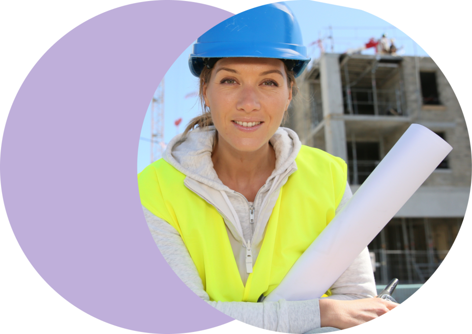 alumna de la fp de construcción en prácticas